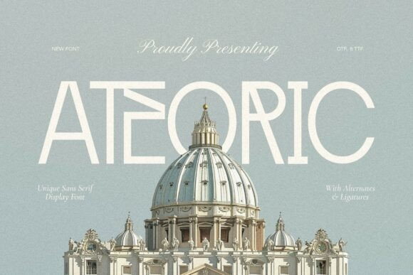 Ateoric: A Modern Sans Serif Font for Digital Creativity