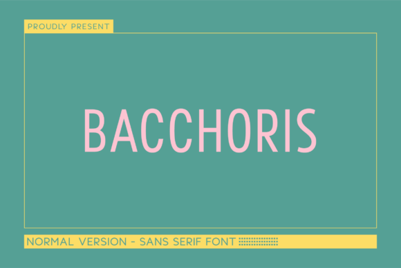 Bacchoris – A Bold Sans Serif Font for Digital Impact
