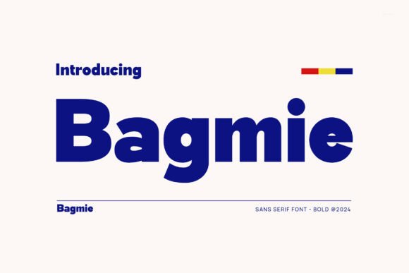 Bagmie Font for Web Design Projects