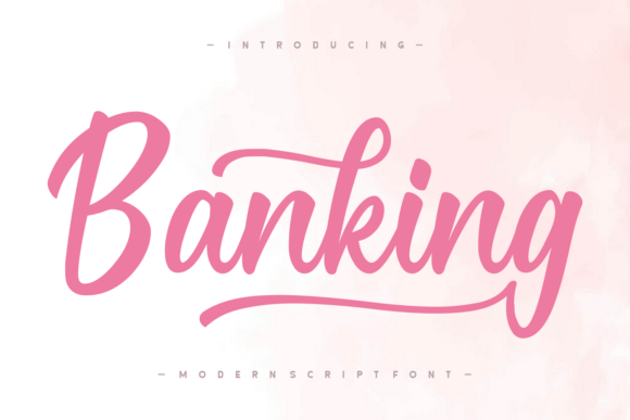 Banking: A Modern Script Font for Editorial Elegance