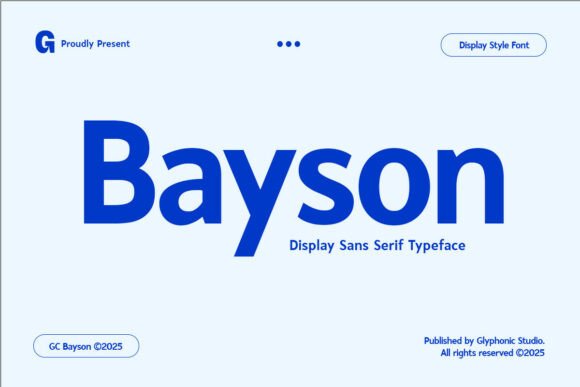 Bayson: A Modern Sans Serif Font for Web Design