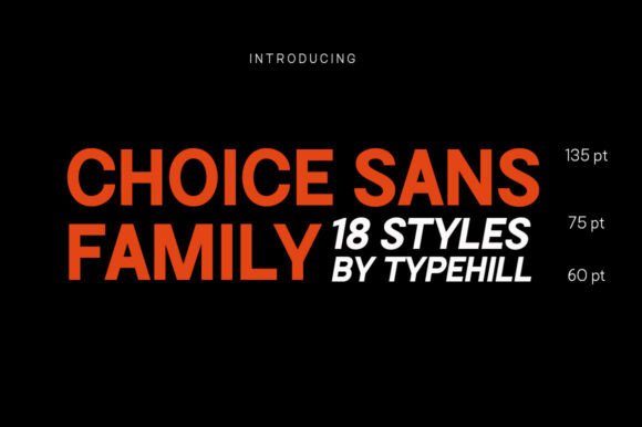 Choice Sans Family: The Modern Typeface for Handmade Creators