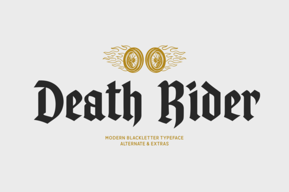 Death Rider: A Bold Blackletter Font for Editorial Impact