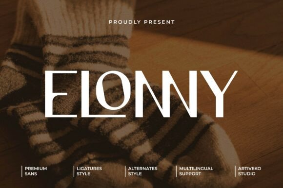 Elonny: A Modern Sans Serif Font for Campaign Design