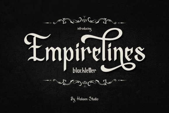 Empirelines: A Font That Commands Attention