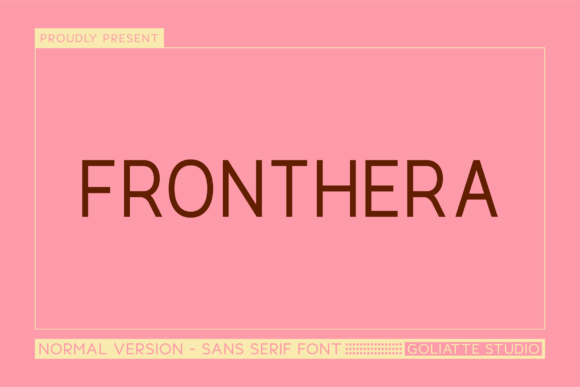 Fronthera: A Modern Font for Small Business Branding