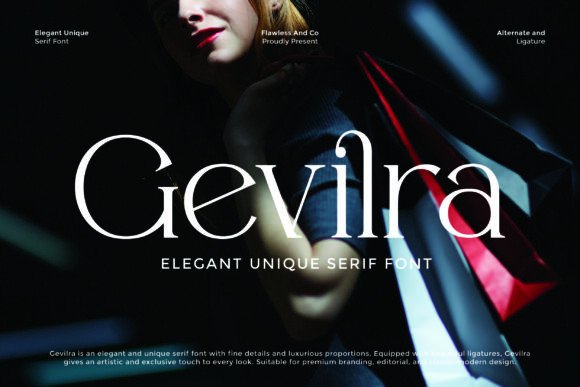 Gevilra Font: A Serif Font for Modern Branding
