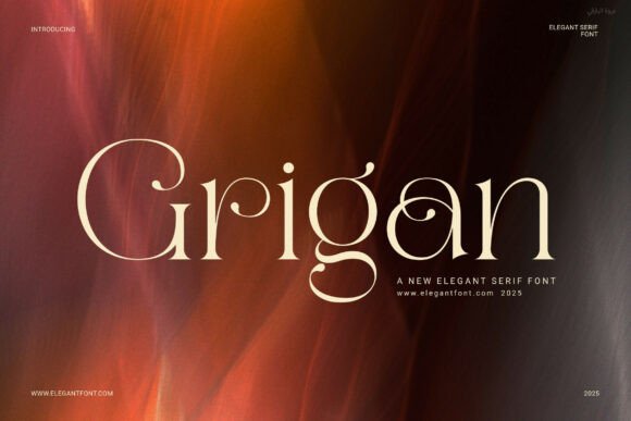 Grigan: A Modern Serif Font for Editorial Elegance