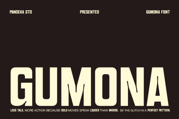 Gumona: A Bold Sans Serif Font for Editorial Impact