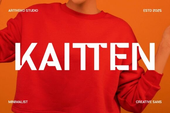Kaitten Sans Serif Font for Handmade Creations