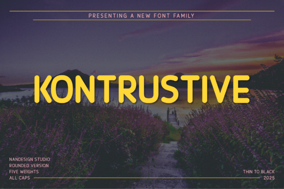 Kontrustive Rounded: A Modern Sans Serif for Bold Branding