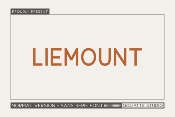 Liemount: A Modern Sans Serif for Handmade Creations