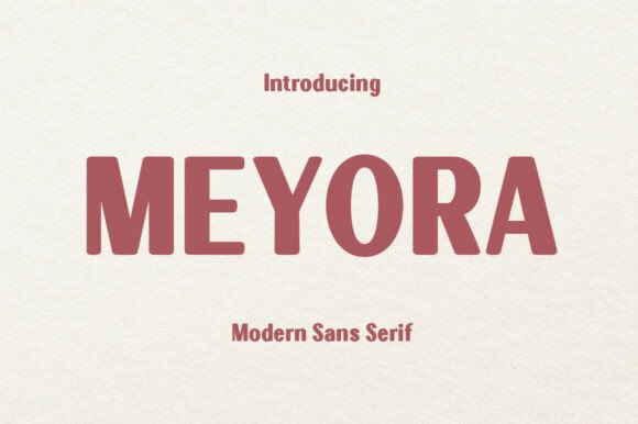 Meyora Condensed: A Modern Sans Serif for Digital Impact