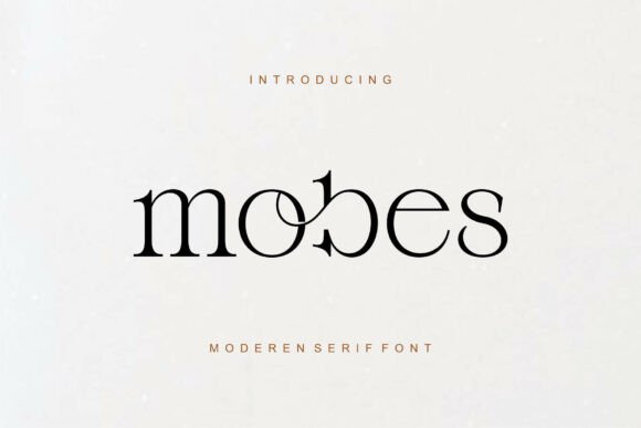 Mobes Serif Font for Modern Editorial Design