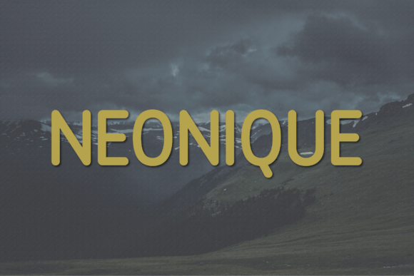 Neonique: A Bold Sans Serif Font for Handmade Creations