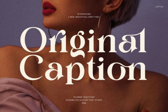 Original Caption Serif Font for Handmade Creations