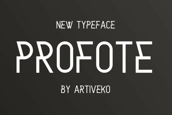 Profote: A Modern Sans Serif for Cleaner Editorial Design