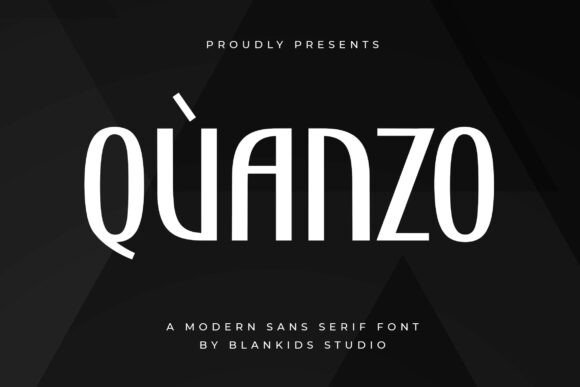 Quanzo: A Modern Sans Serif Font for Campaign Design