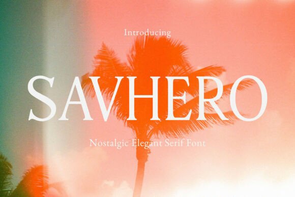 Savhero: A Nostalgic Serif Font for Web Design