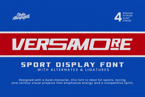 Versamore: A Sport-Inspired Font for Bold Editorial Design